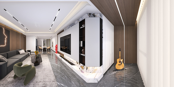 会设计的蜗牛-观澜城邦161户型-装修设计方案