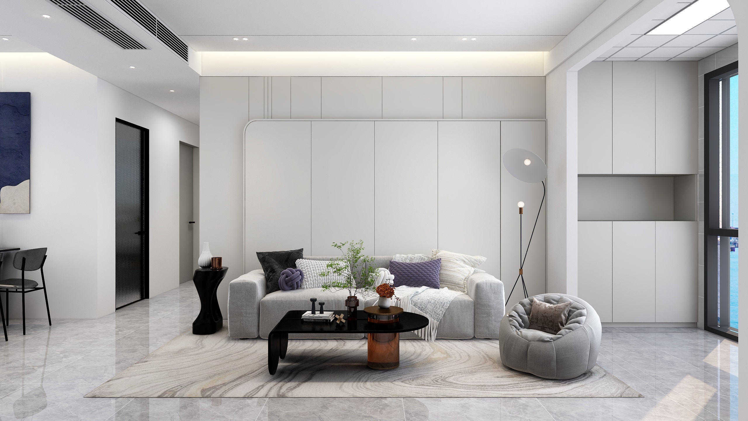 曹金伟-现代极简-装修设计方案