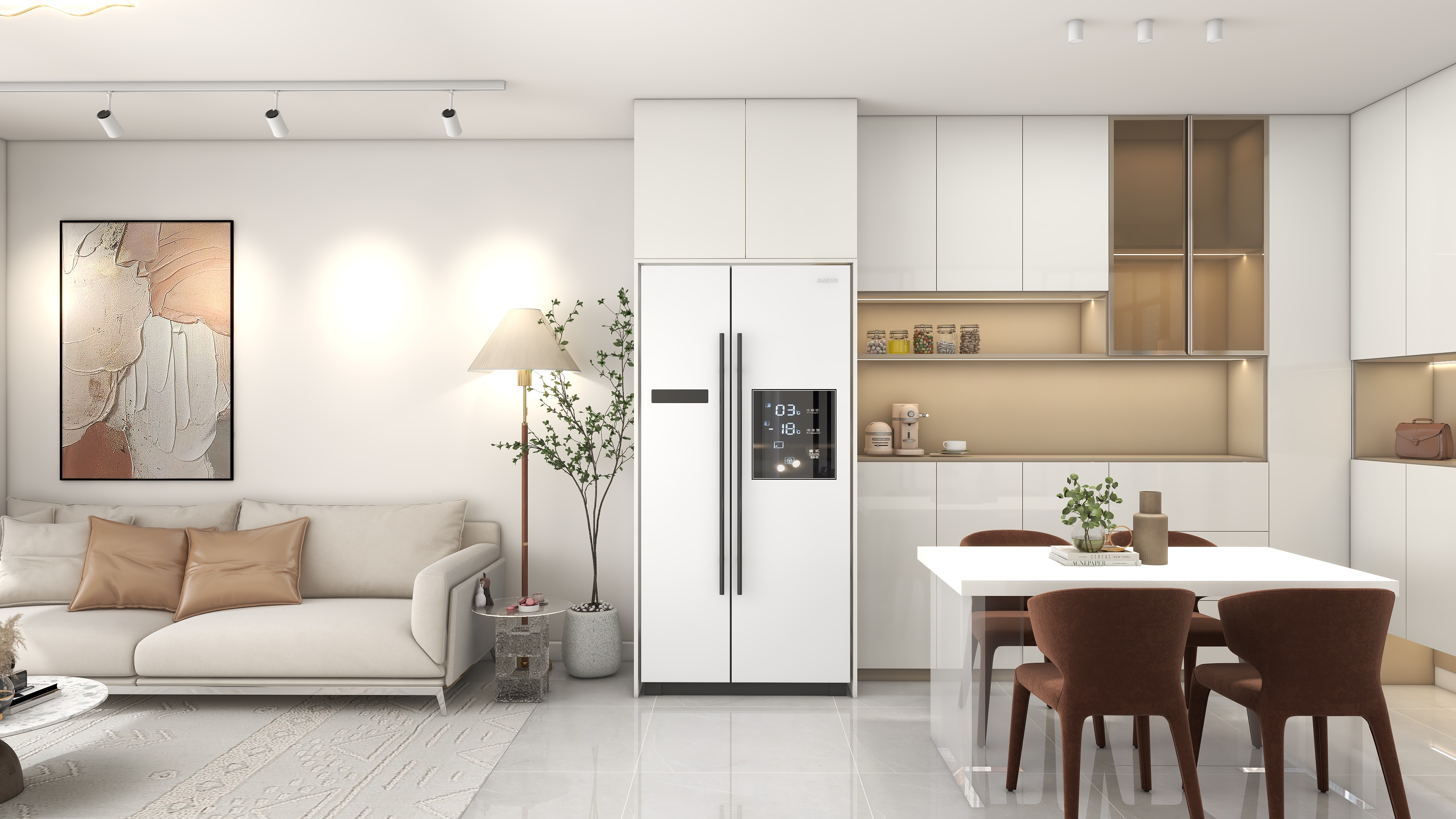 设计师言色-99㎡四居室 现代风格装修效果图