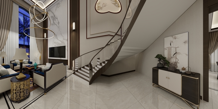 懒羊羊RE-青山设计室--彭总别墅设计图-装修设计方案