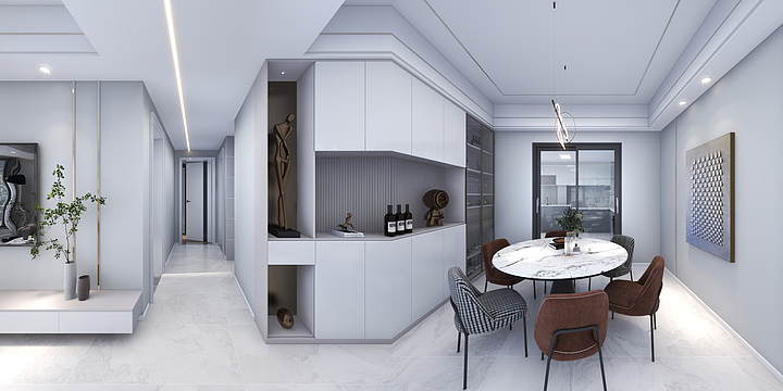 Ming丶X设计-公园华府张金连-装修设计方案