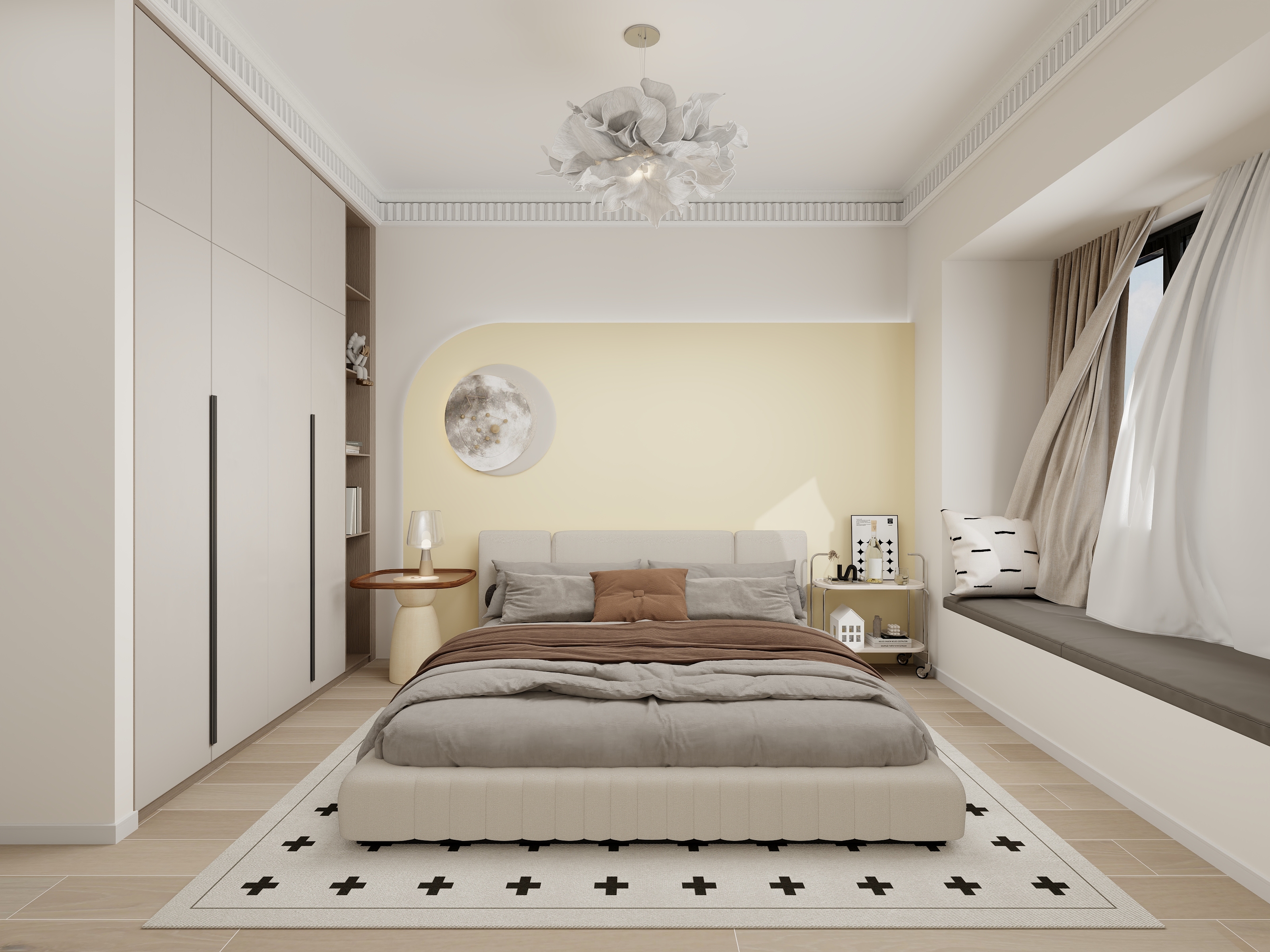 溫溫柔-恒大100㎡3室-装修设计方案