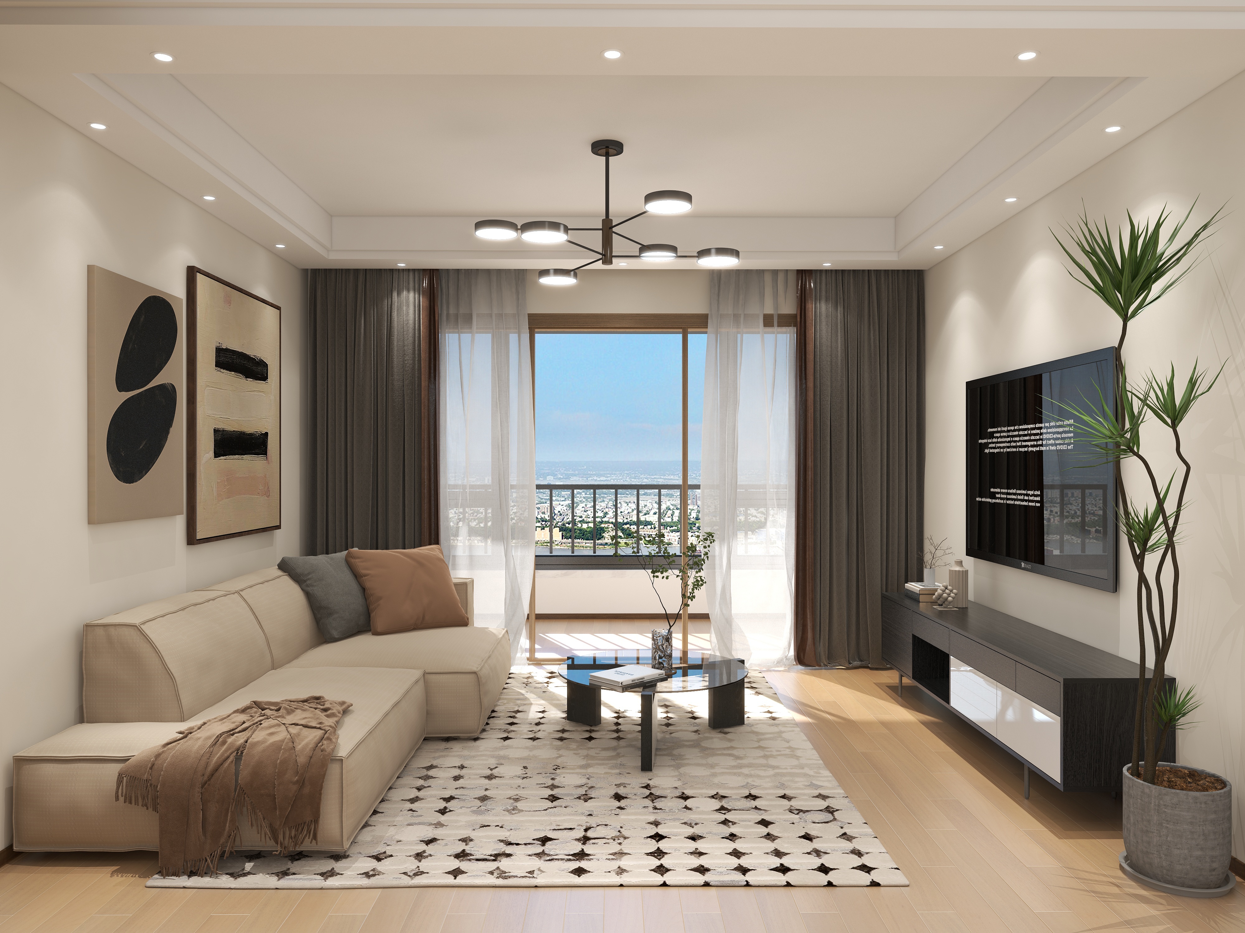 尚景维家思店-现代简约4房-装修设计方案