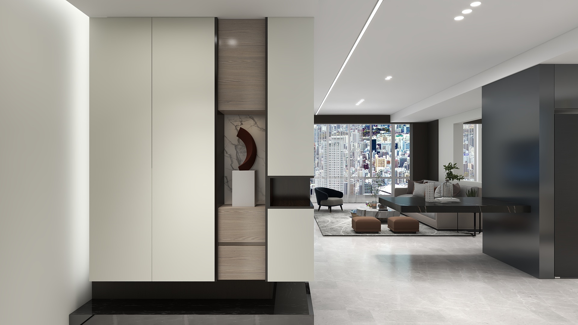 巴铂丽全屋定制-聚英河畔4-1004意式-装修设计方案