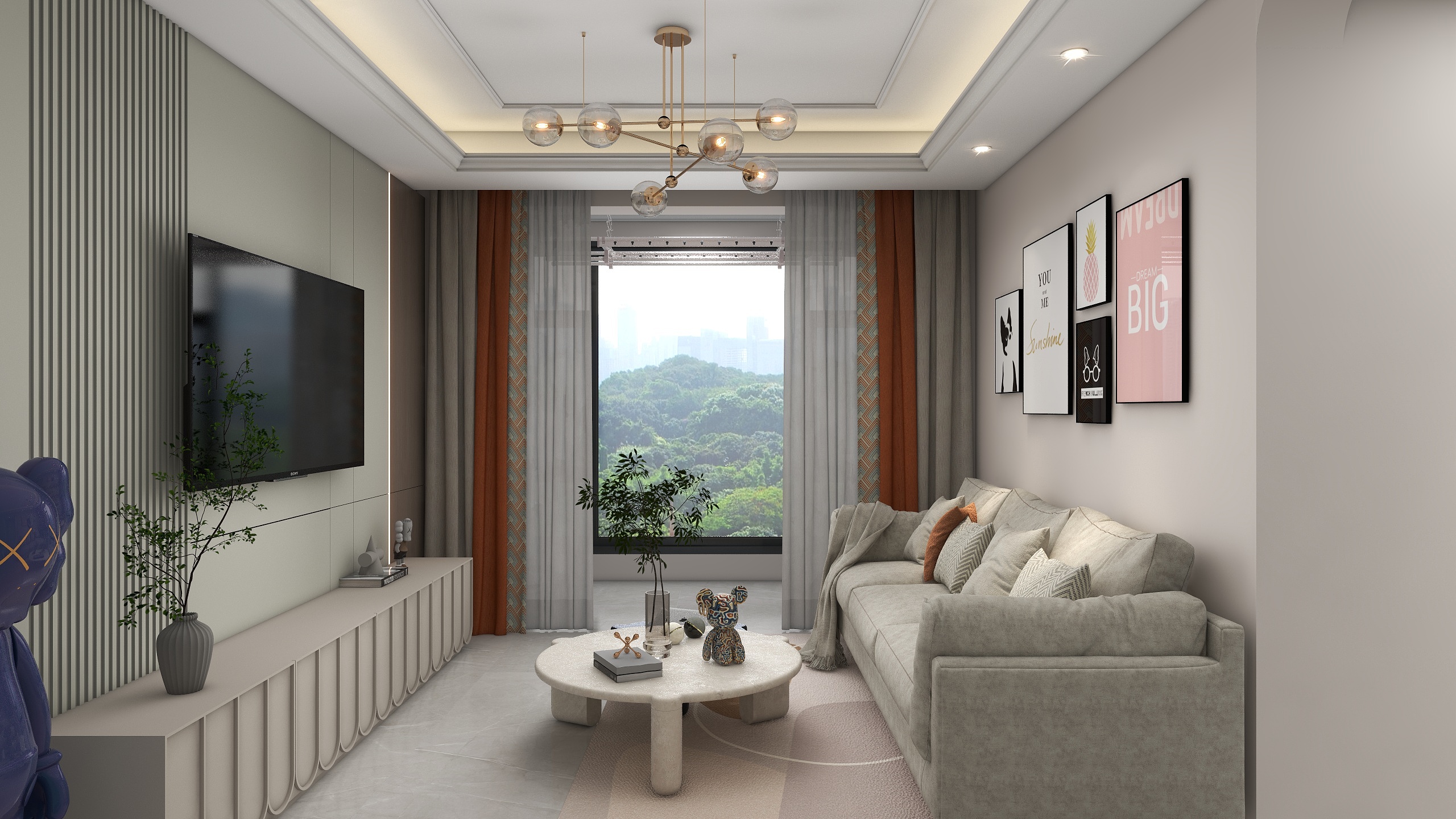 吴新俊-《初夏》——原木奶油风装修效果图