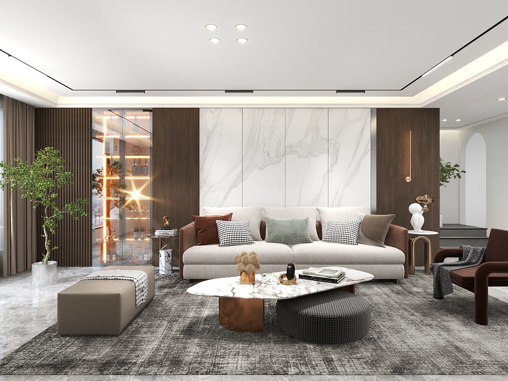 苏比阿瘦-模板副本-现代轻奢背景墙设计-装修设计方案