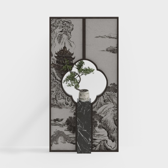 New Chinese Style Partition Screen
