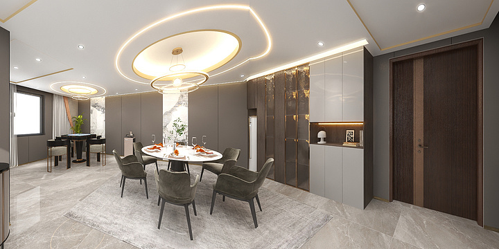 热心网友牧诩_-轻奢厅-装修设计方案