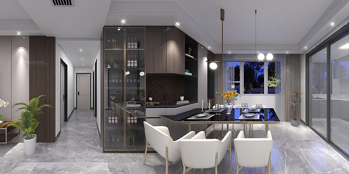 壹號院装饰设计-149㎡4室-装修设计方案