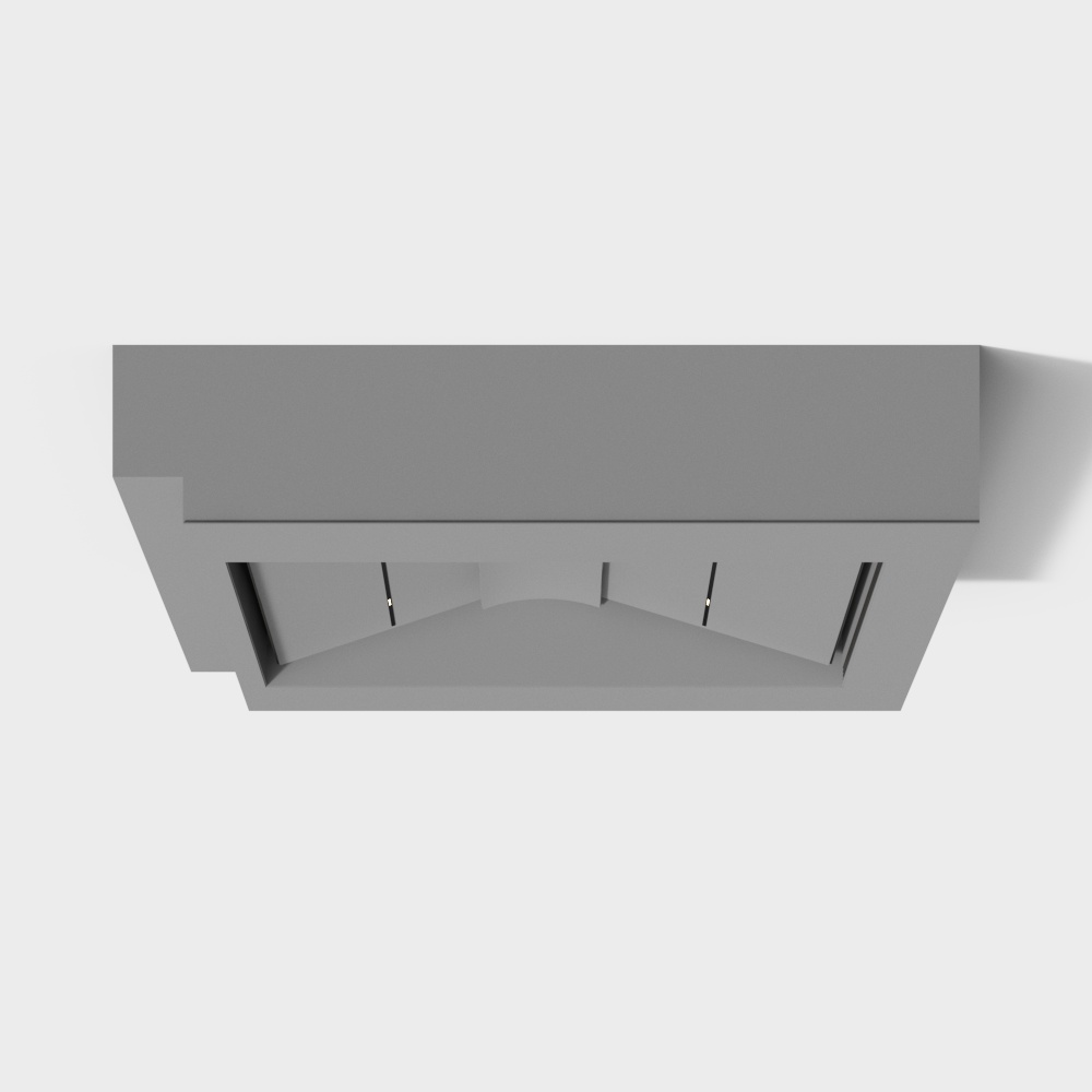 斜坡吊顶3D模型