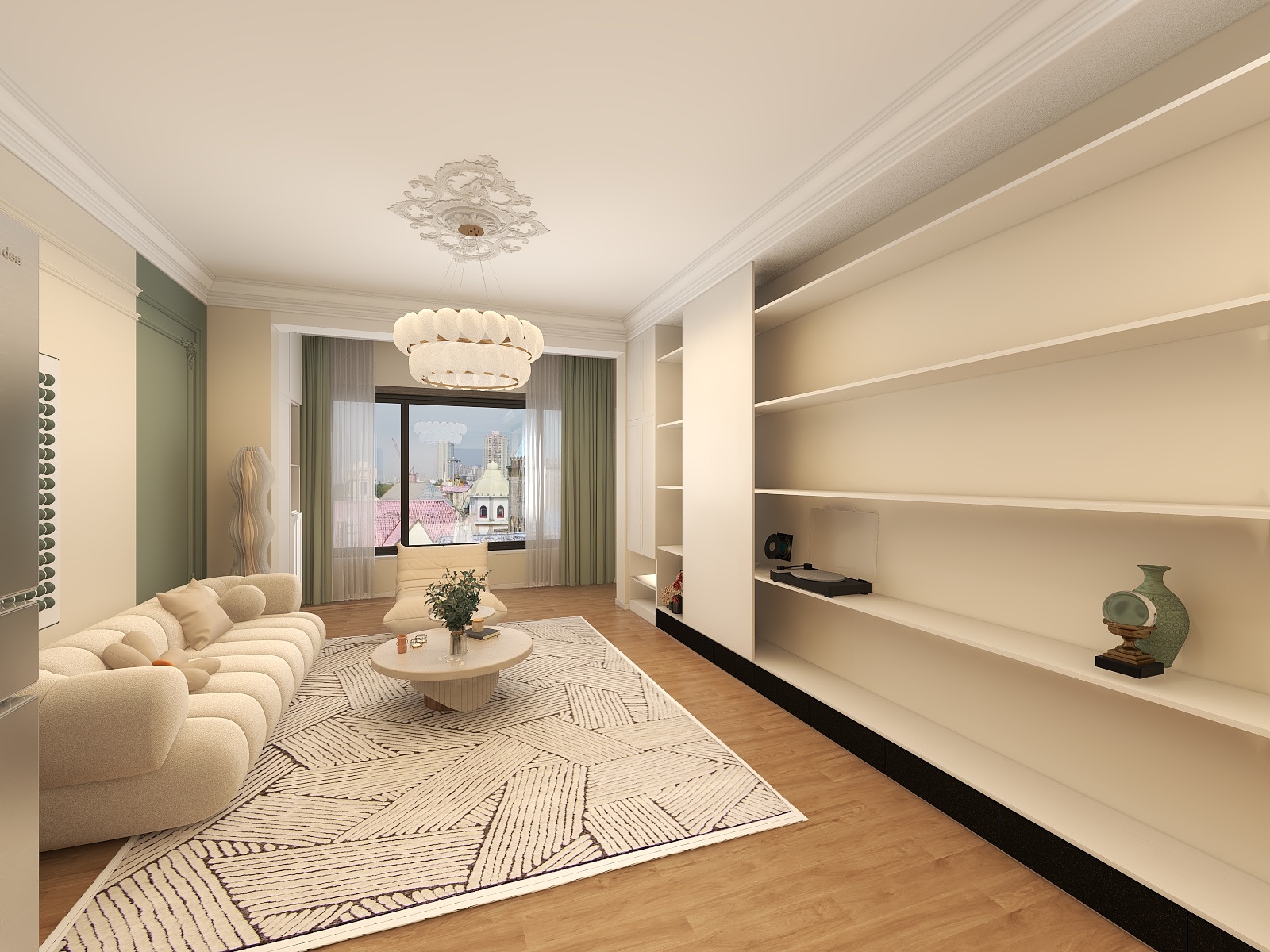 宋雯霞-95㎡1室-装修设计方案