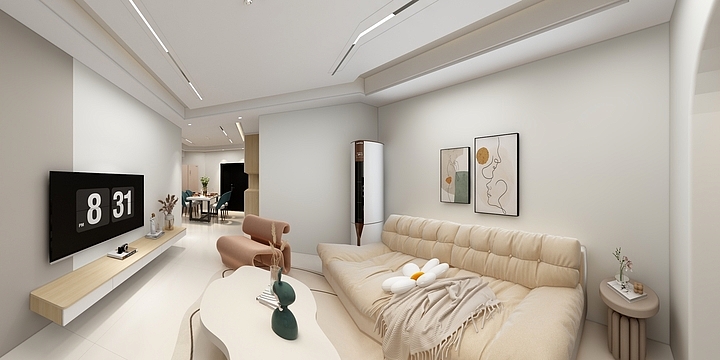 熠尚设计-普天81㎡3室-装修设计方案