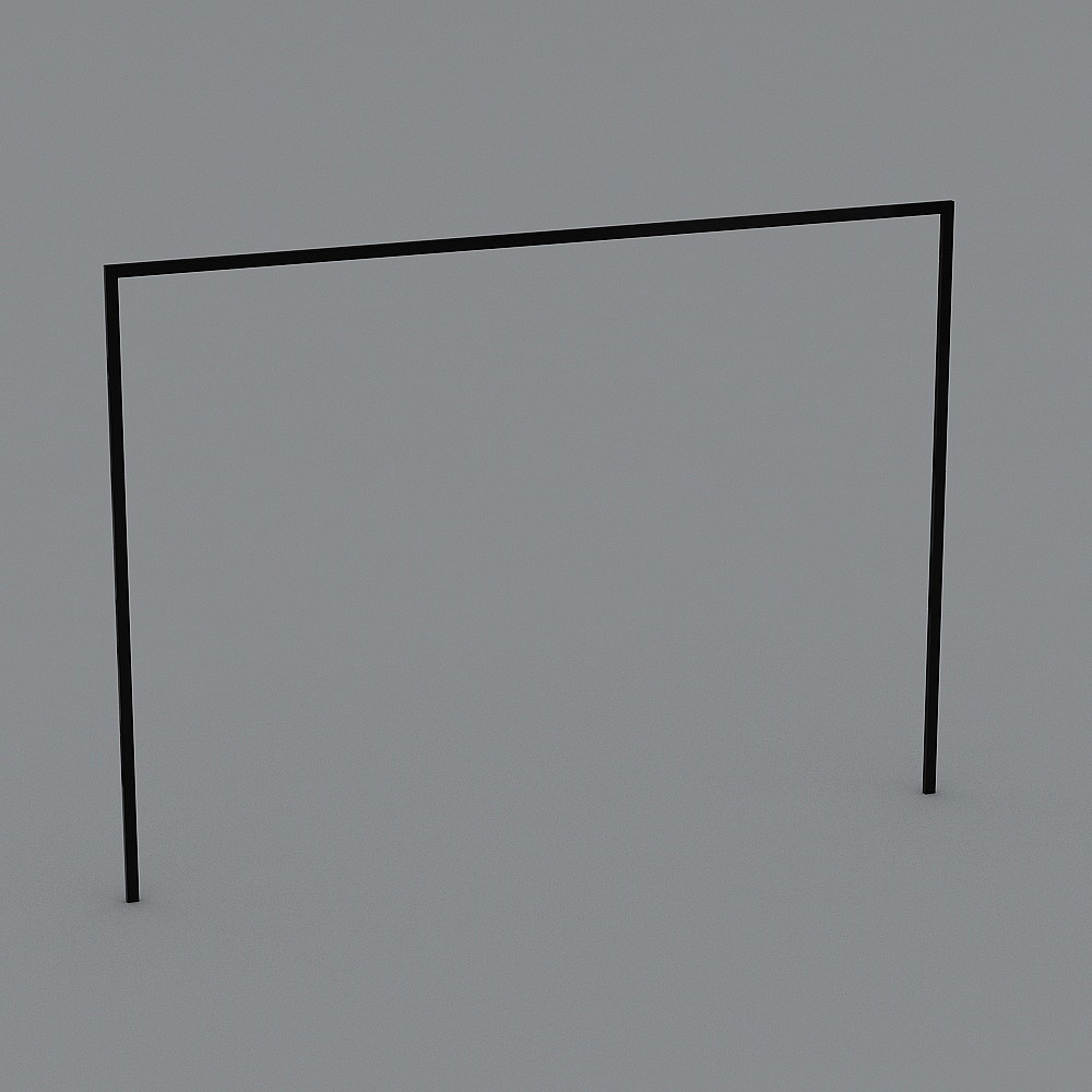 山水背景墙框3D模型
