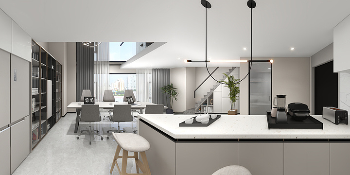 空间设计18-b户型-装修设计方案