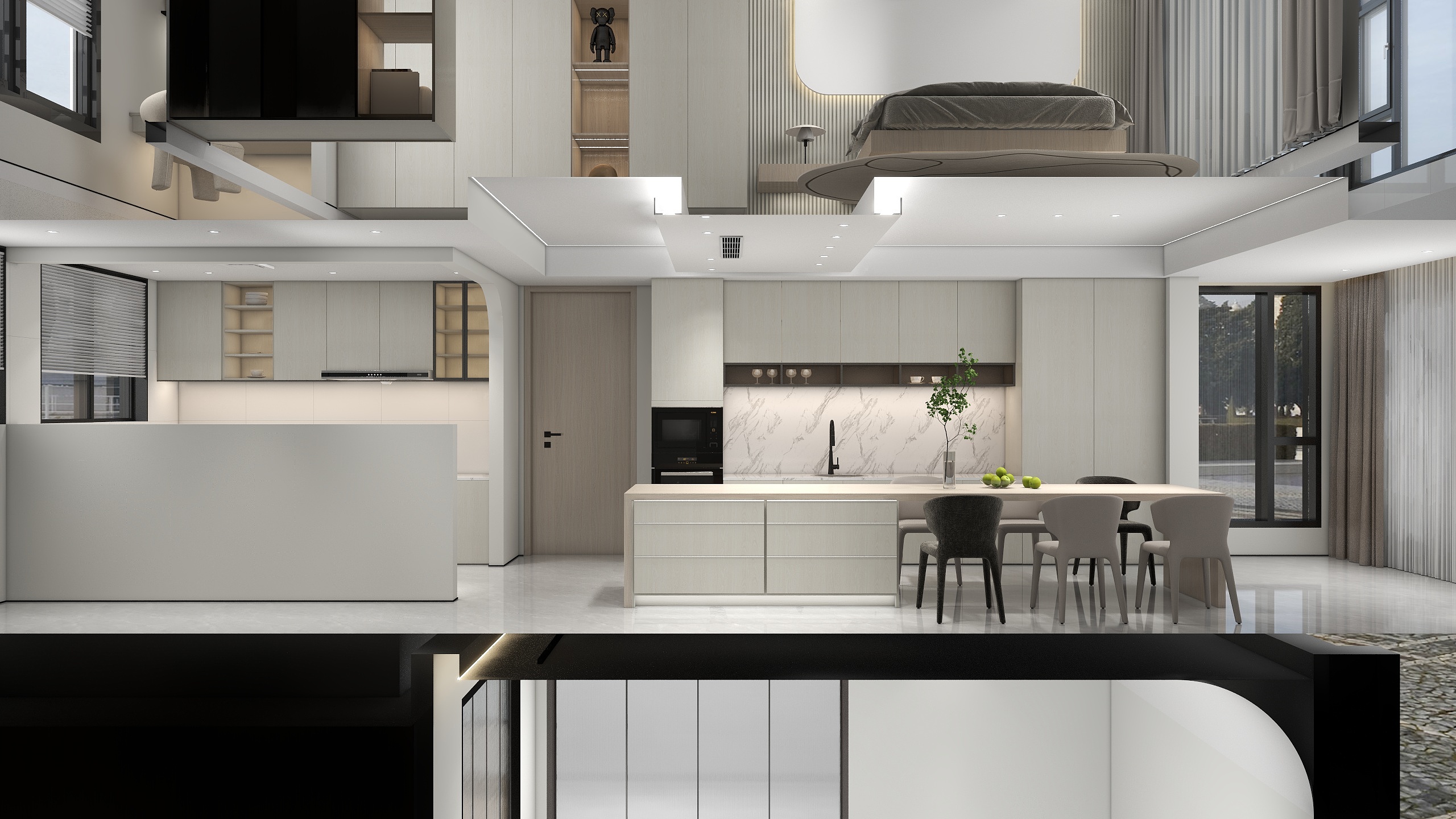 栗子|DESIGN-复式现代简约原木-装修设计方案