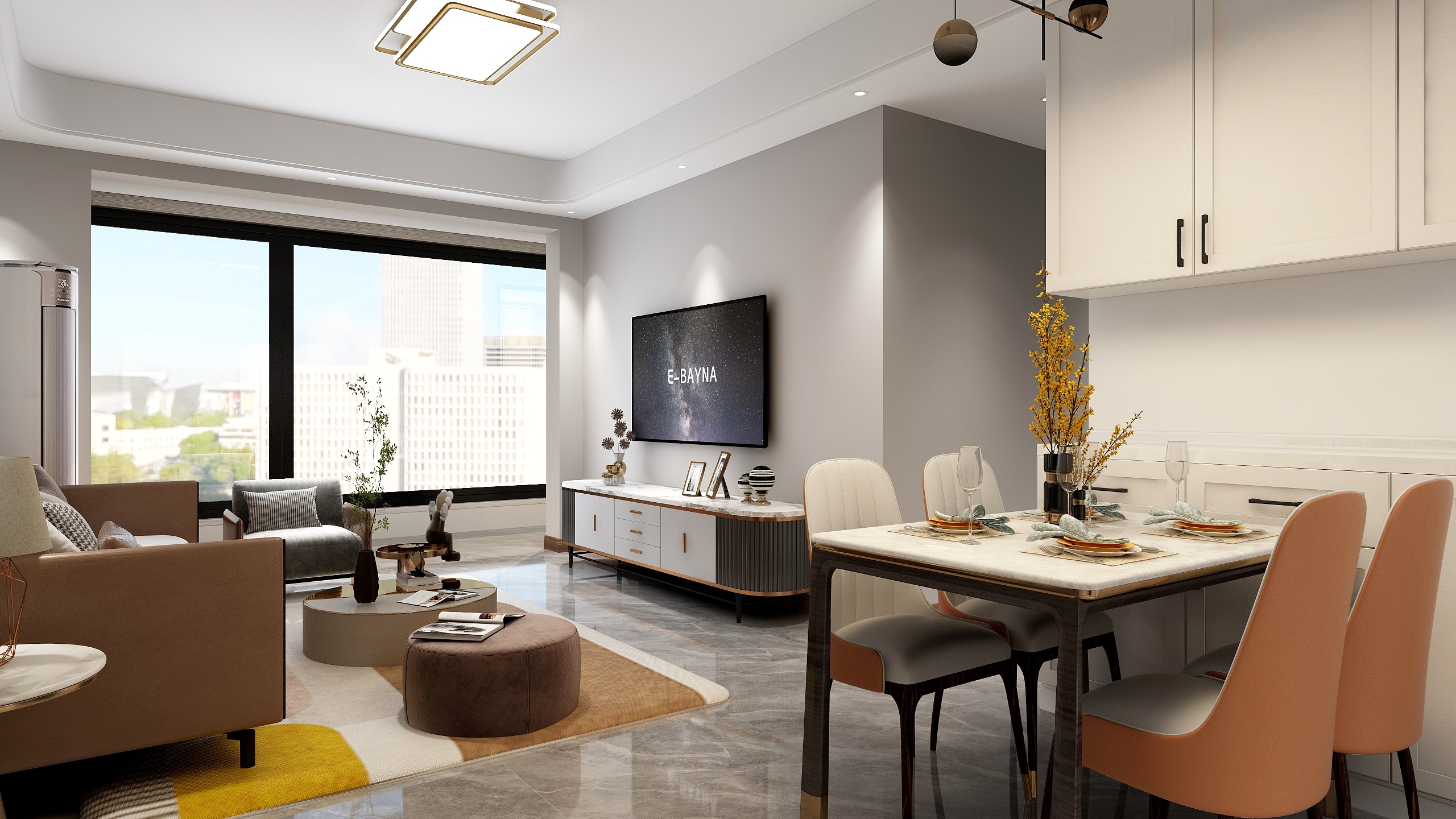 王松江-明月江南C2户型115平-装修设计方案