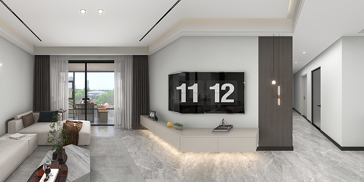 龙健-丽雅江宸三期罗总 现代无主灯-副本-装修设计方案