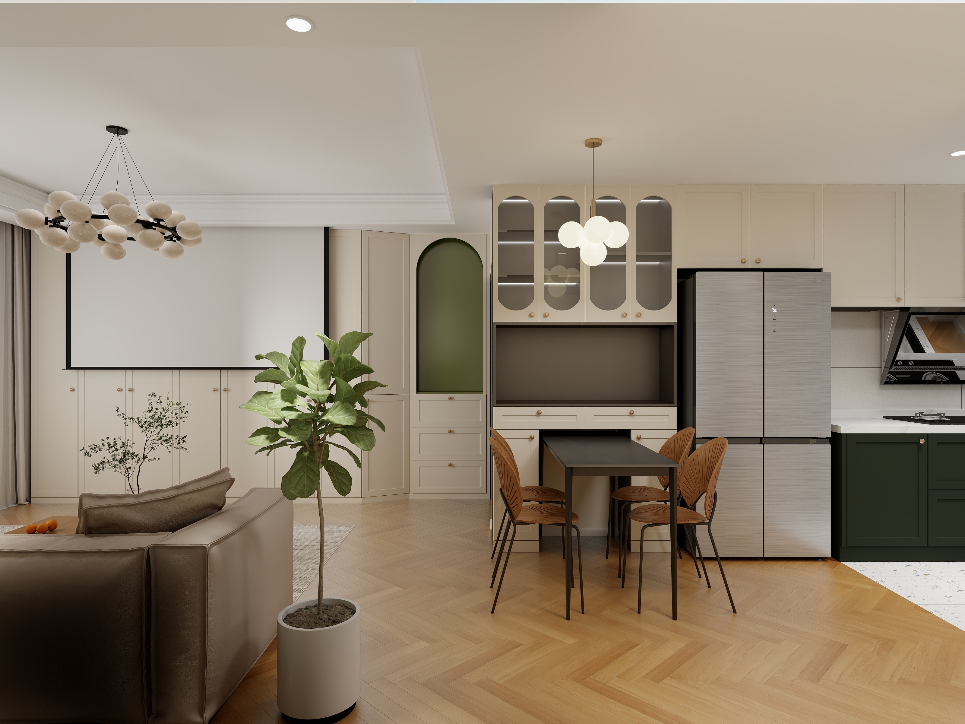 效果图678-复古76㎡2室-装修设计方案