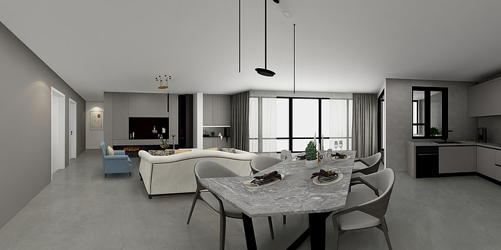 绵阳宏宇-观天下1期2-1-2402（马哥）-装修设计方案