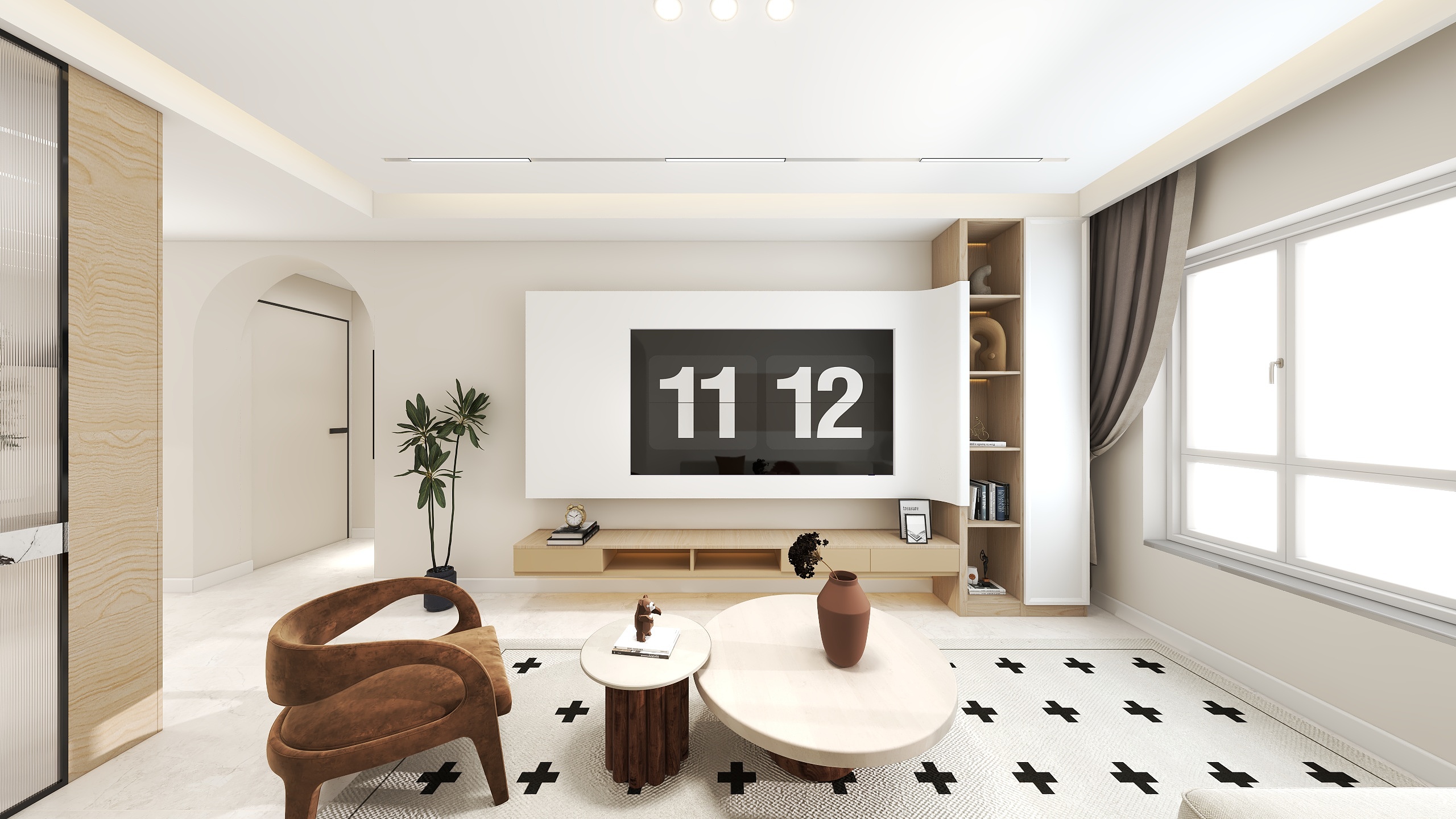 平一.-立山奶油89㎡2室-装修设计方案