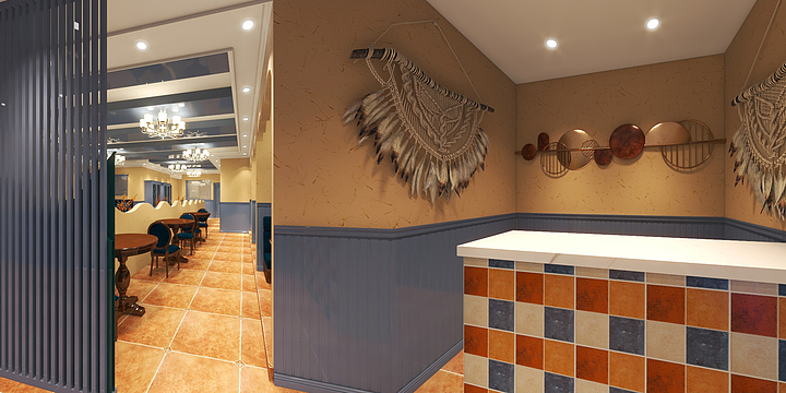 Alone626-224伊力风餐厅-装修设计方案