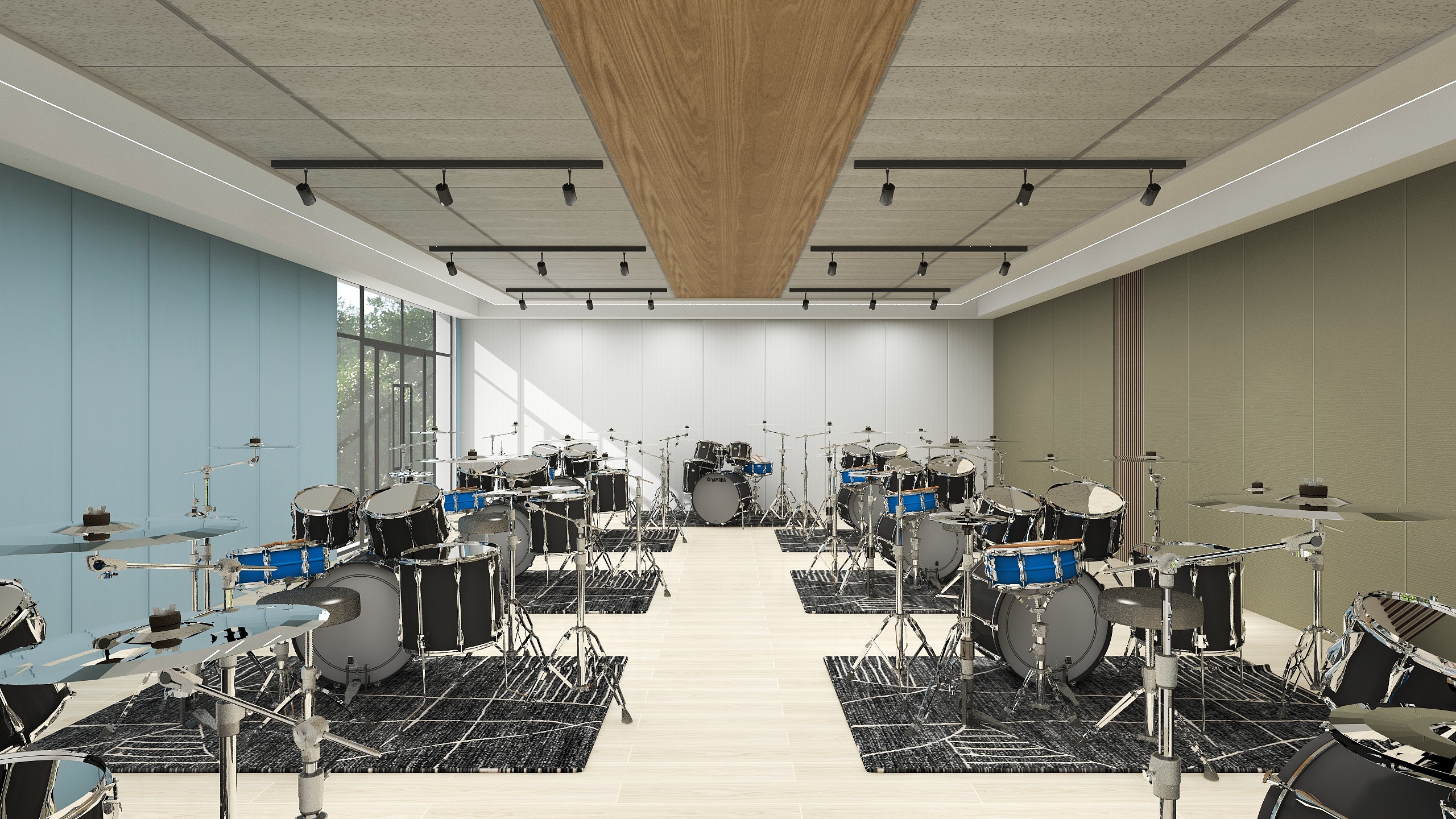 一坤设计-鼓匠音乐教育教室改造草图-装修设计方案