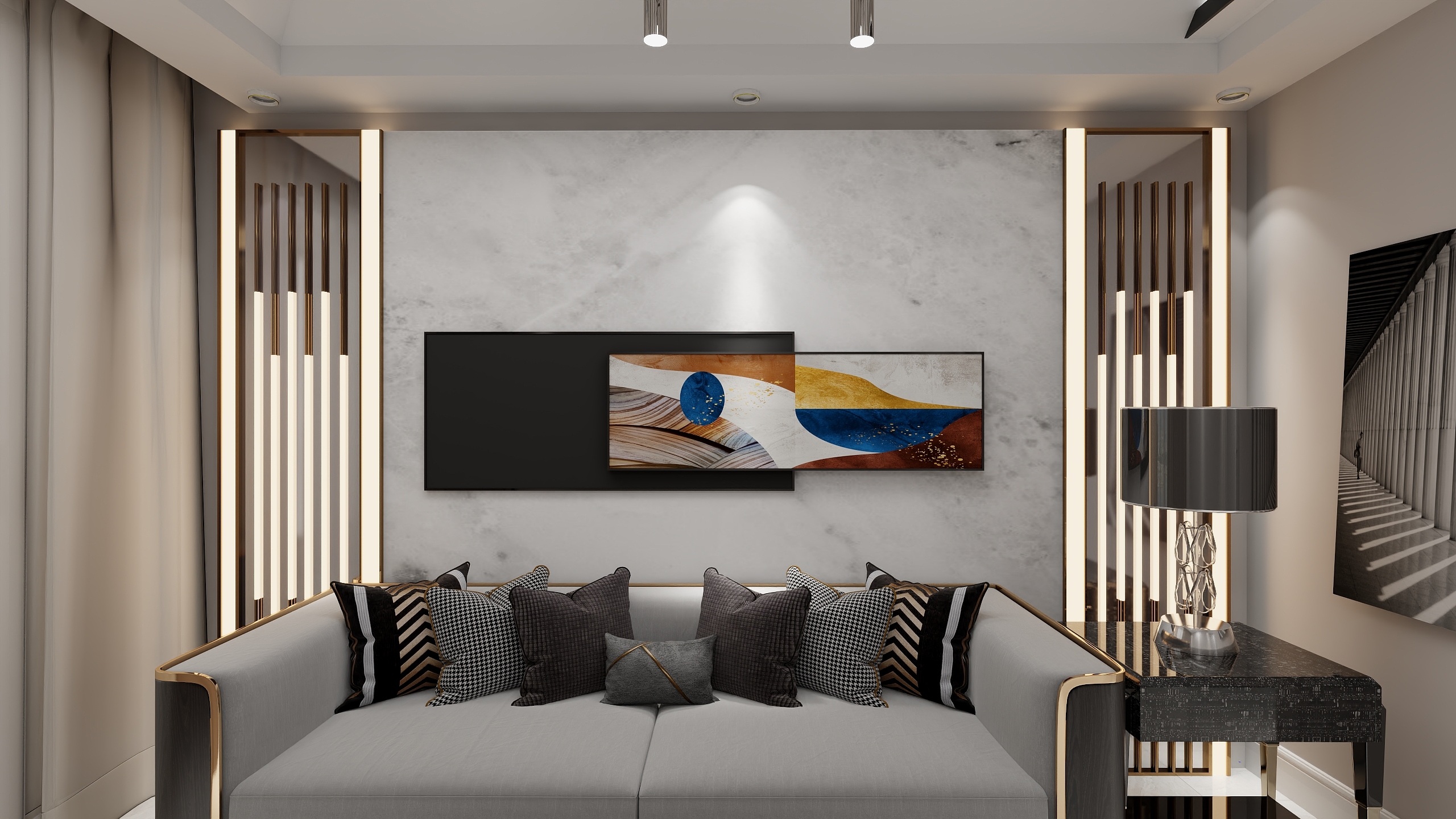 默默空间设计工作室-96㎡3室-装修设计方案