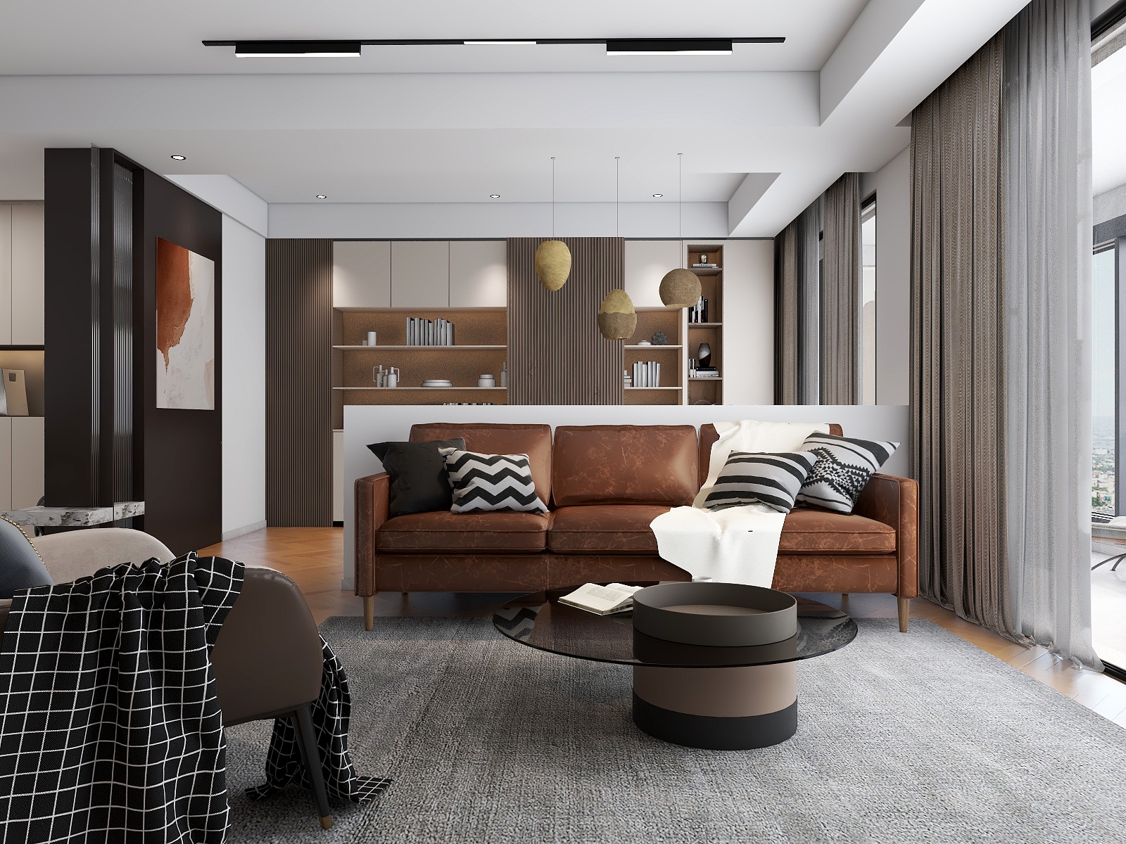 张健刚-巧妙的空间规划——160平现代简约风大平层-装修设计方案