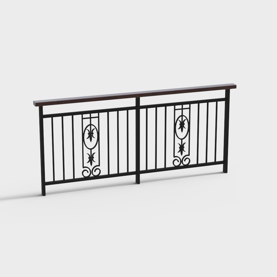 Modern metal guardrail