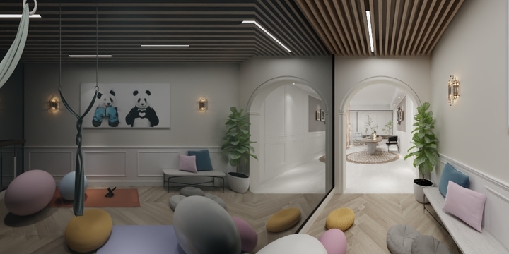 谭设计13822406351-LC负一层欧式轻奢风格-装修设计方案