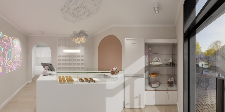 设计师徐徐*-面包店-装修设计方案