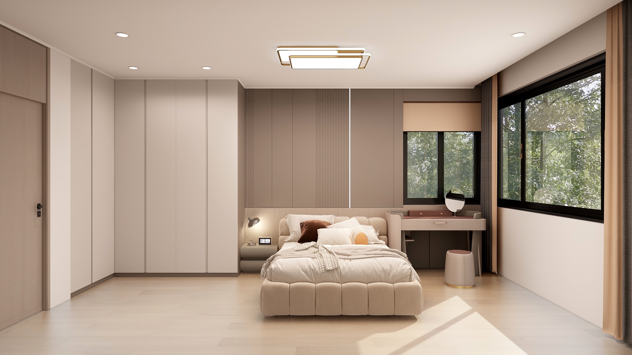 土拨鼠爱设计-54平2室简约装修效果图