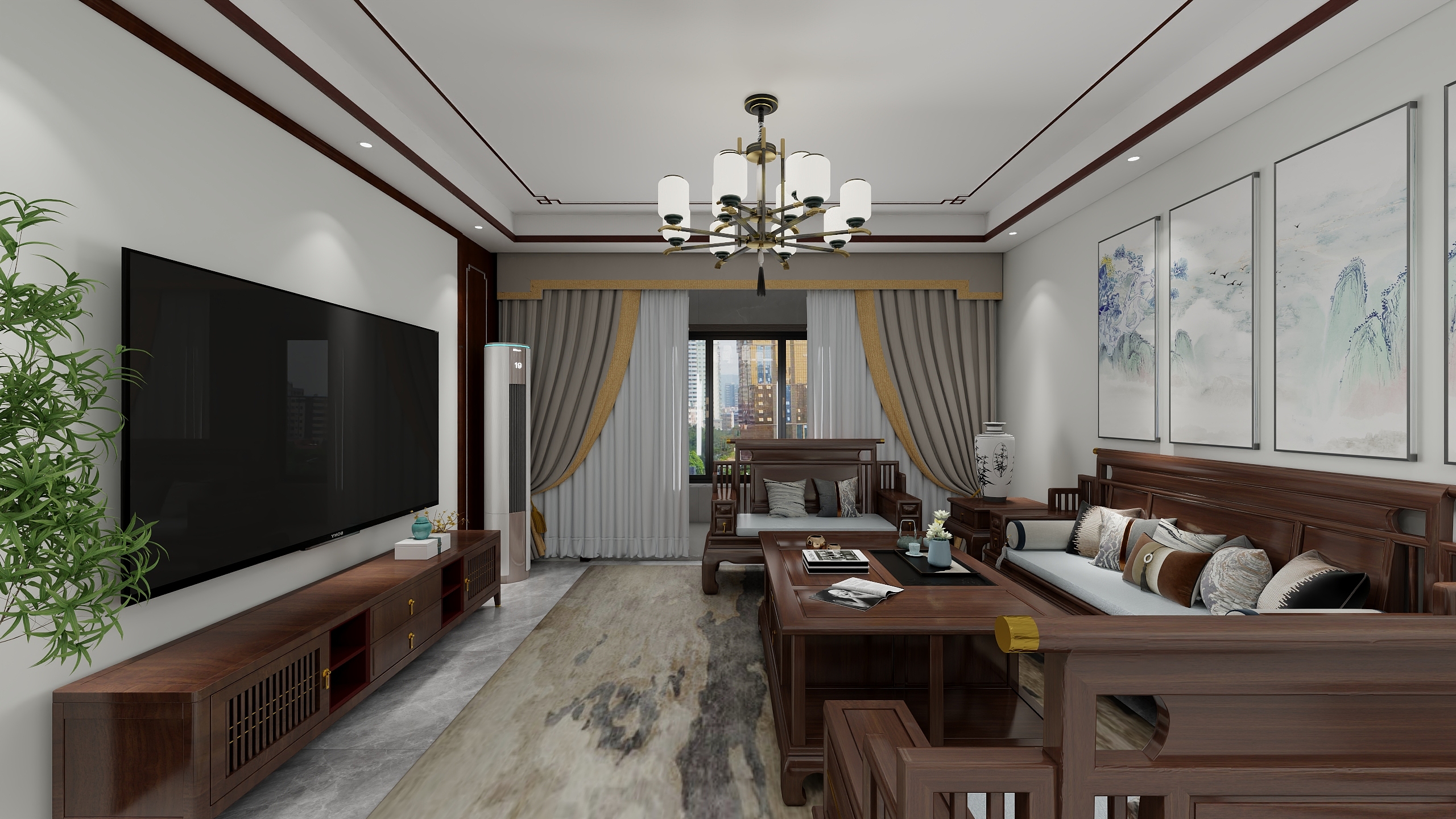 郝晓鹏-139㎡4室装修效果图