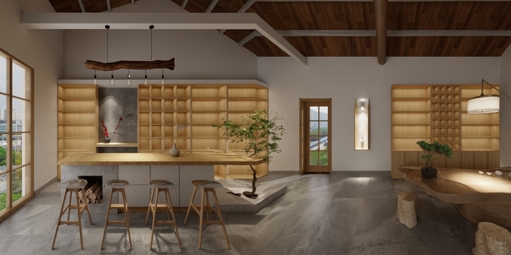 墨筑空间设计-茶园-装修设计方案