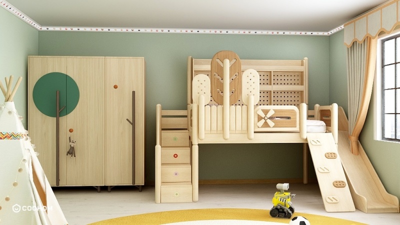 Scandinavian-Inspired Kids Room with Fun Decor