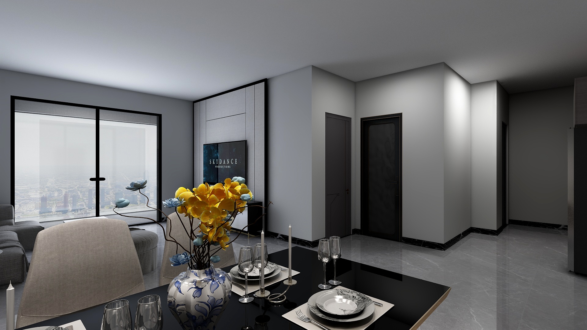 一只超级大白鹅-007户型-装修设计方案