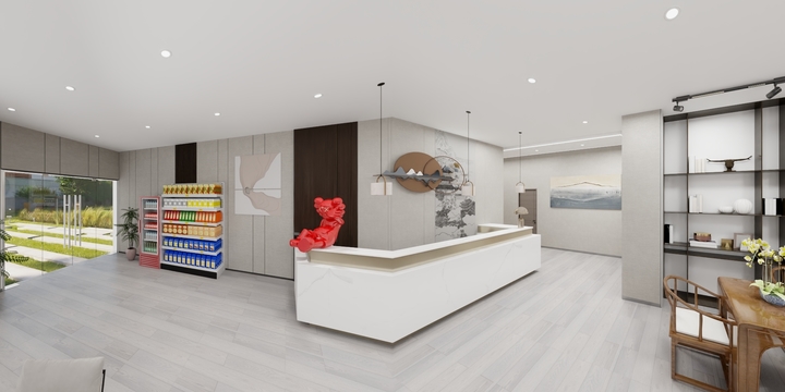 仙姑倒拔垂杨柳-金上海棋牌室-装修设计方案