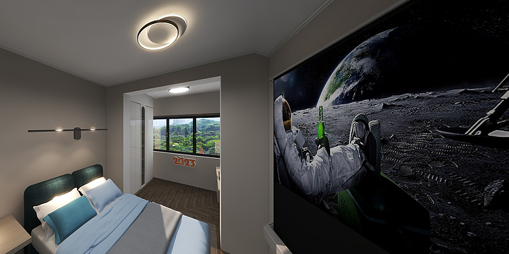 肖长洲-悦府二期129户型第七版（灯光）-装修设计方案