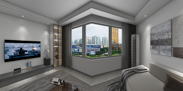 Abner逸尘-北宇红枫庭院12#2-10-1效果图-装修设计方案