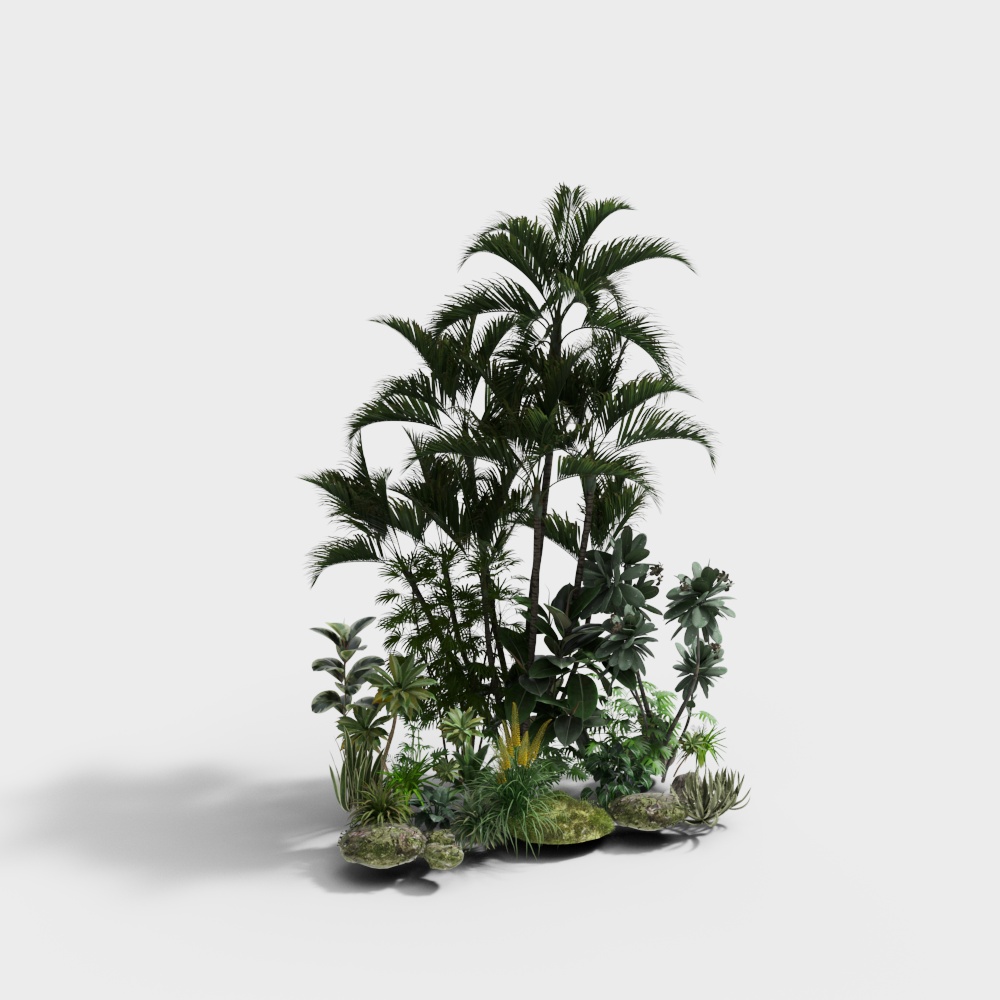 花草植物堆