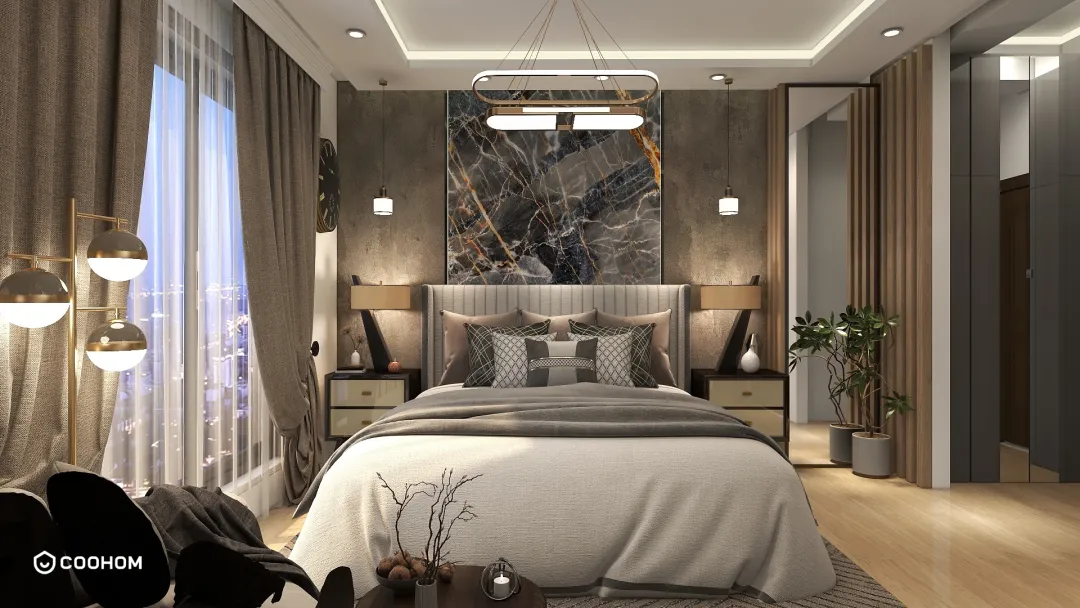 NoormArcInterioR的装修设计方案:Luxury Bedroom Interior
