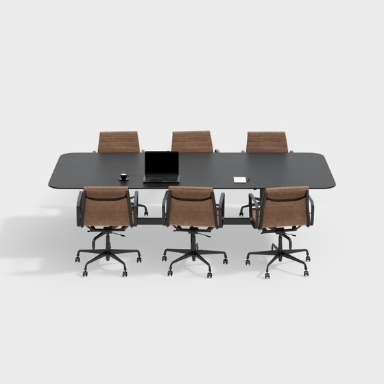 Modern conference table and chair combination