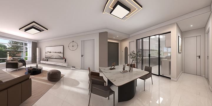 古月天阳-金地峯范125㎡黄哥-装修设计方案