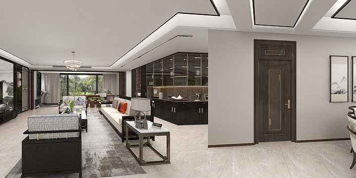 金牌厨柜衣柜全屋定制-尚城国际-郑总-装修设计方案