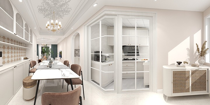 耿文倩-法式奶油风-装修设计方案