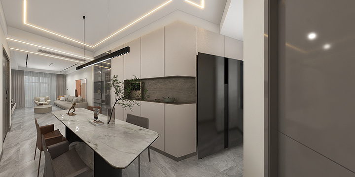 ID蔡-书香水韵15#1004室-装修设计方案