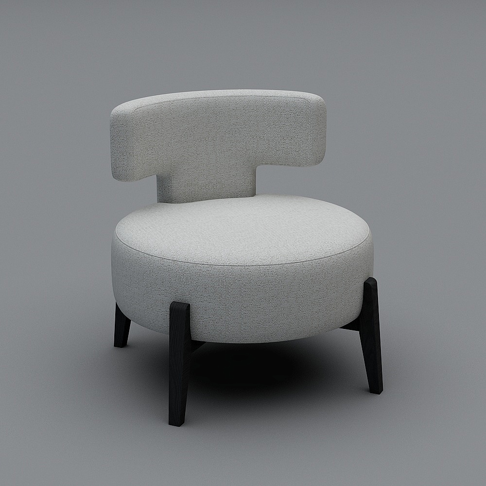 B+FURNITURE - CHAIR - BEO3D模型下载_靠背椅3D模型下载_免费3Dmax模型库-酷家乐