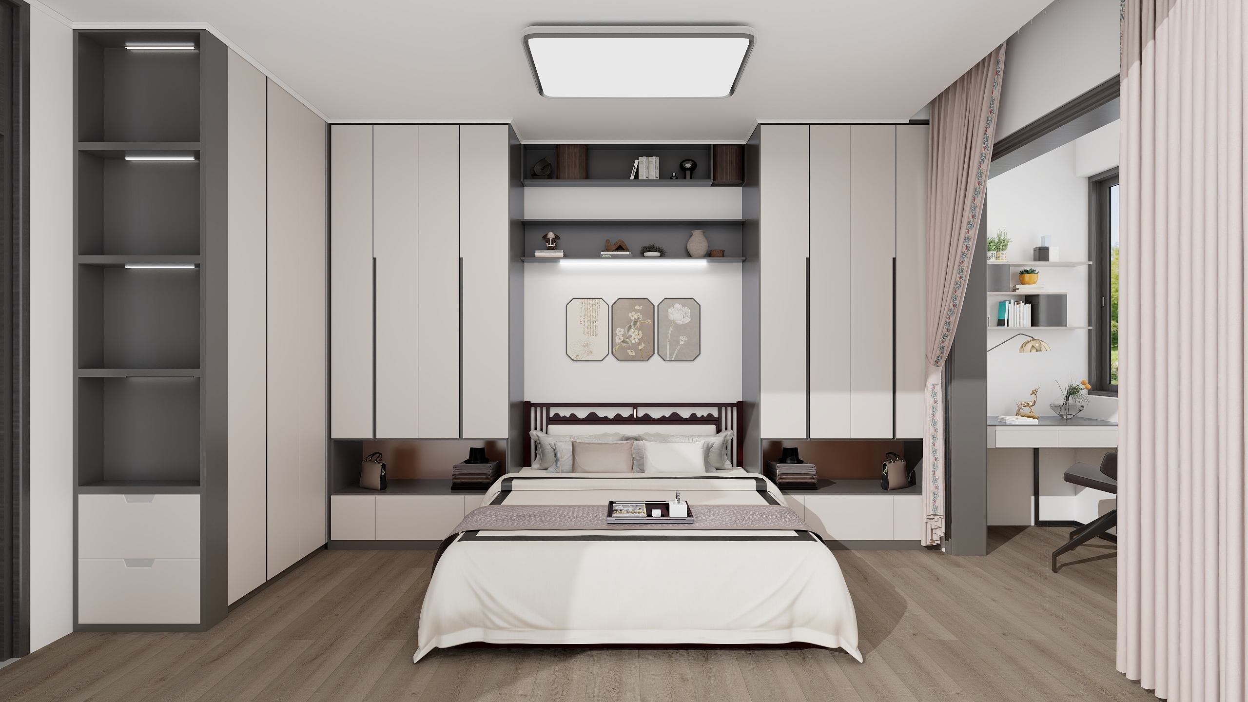 土拨鼠爱设计-建面52平装修效果图