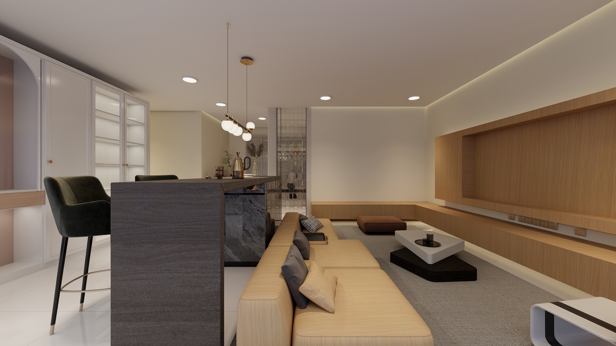 林勤-绿地中央广场121㎡2室-装修设计方案