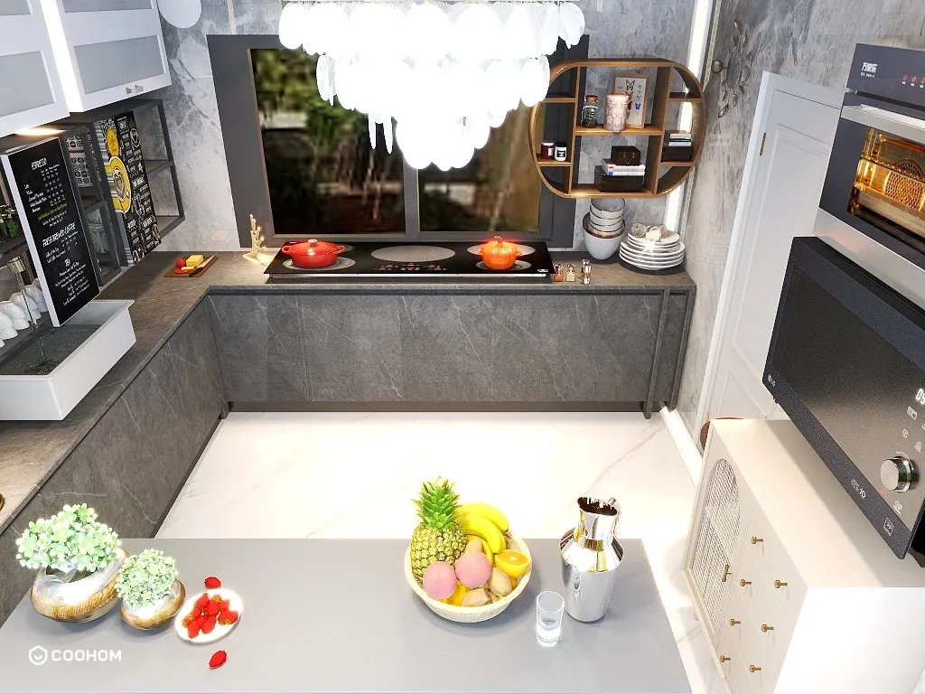 Romit的装修设计方案:Luxurious Kitchen